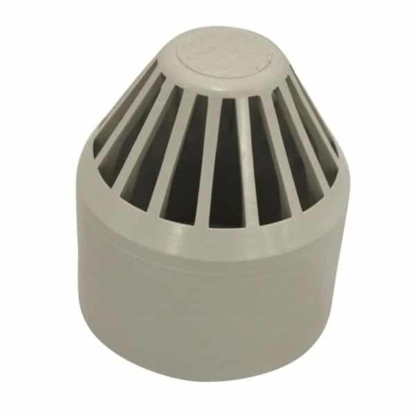 DWV PVC Vent Cowl - 50MM Plain