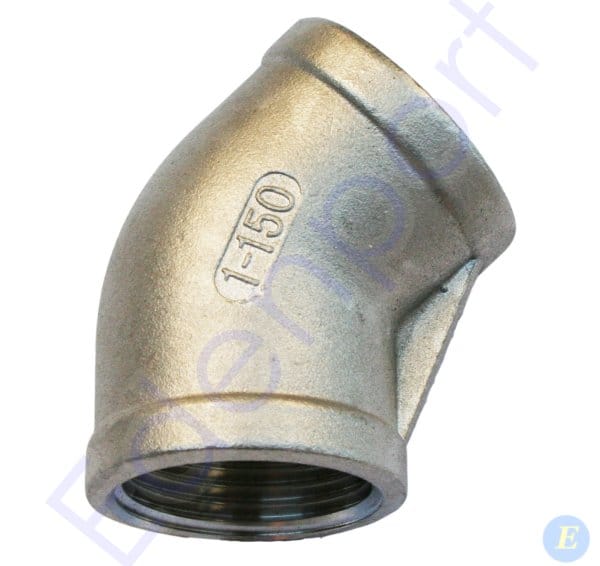 Stainless Steel 45° Elbow F/F