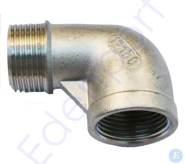 Stainless Steel 90° Elbow M/F